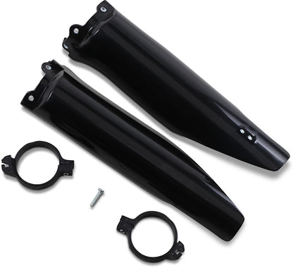 UFO FORK SLIDER PROTECTORS KAWASAKI KX125/250/KFX250 BLACK KA03760#001