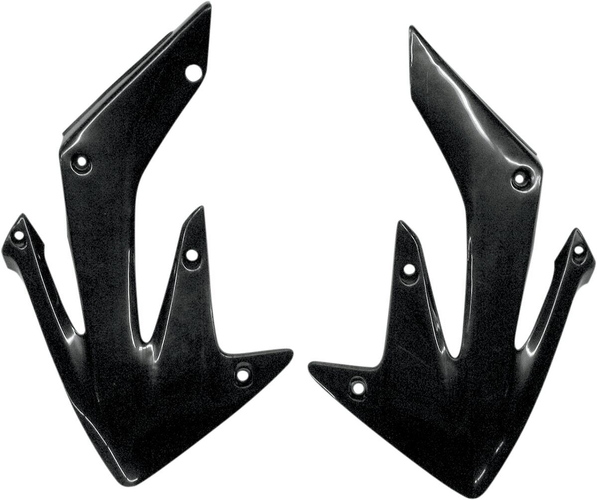 UFO RADIATOR COVERS HONDA CRF250R/X BLACK HO03634#001