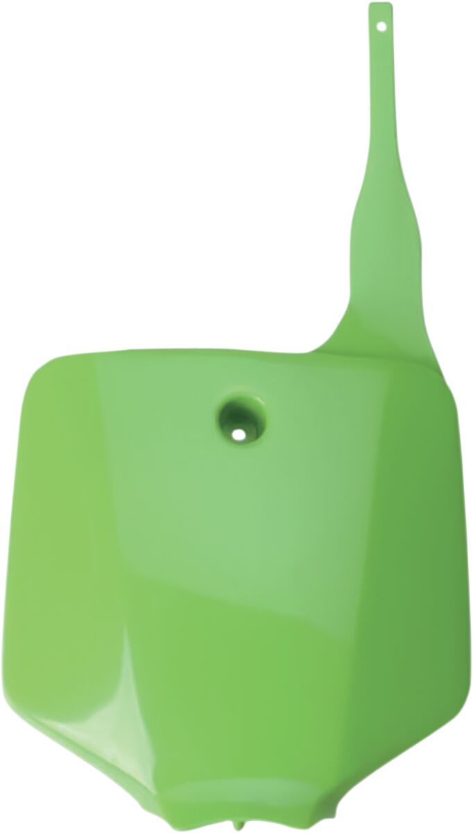 UFO FRONT NUMBER PLATE KAWASAKI KX65/KLX110 KX-GREEN KA03732#026
