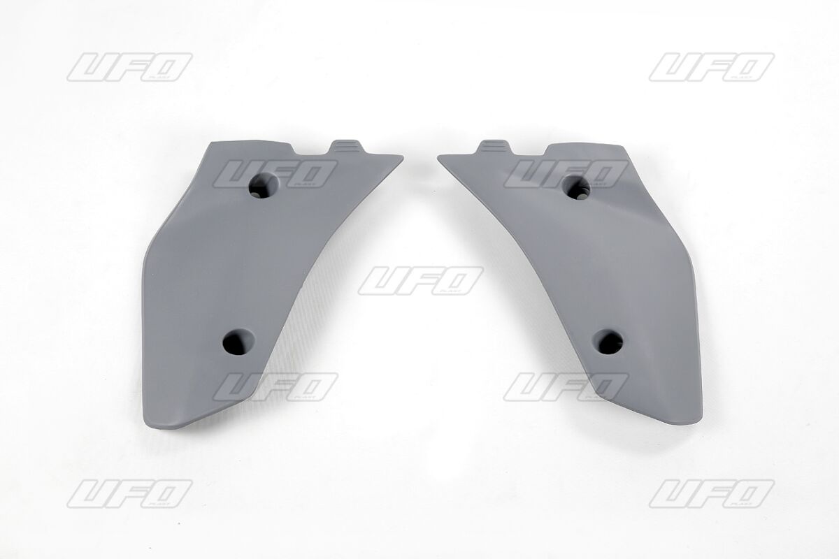 UFO LOWER RADIATOR COVERS HUSQVARNA CR/WR 125/250/300 GRAPHITE HU03320#380