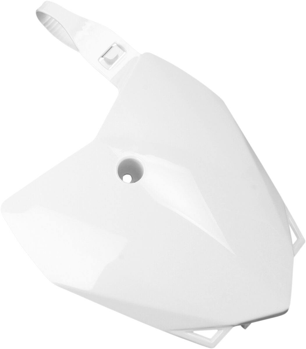 UFO FRONT NUMBER PLATE KAWASAKI KLX110 WHITE KA04718#047
