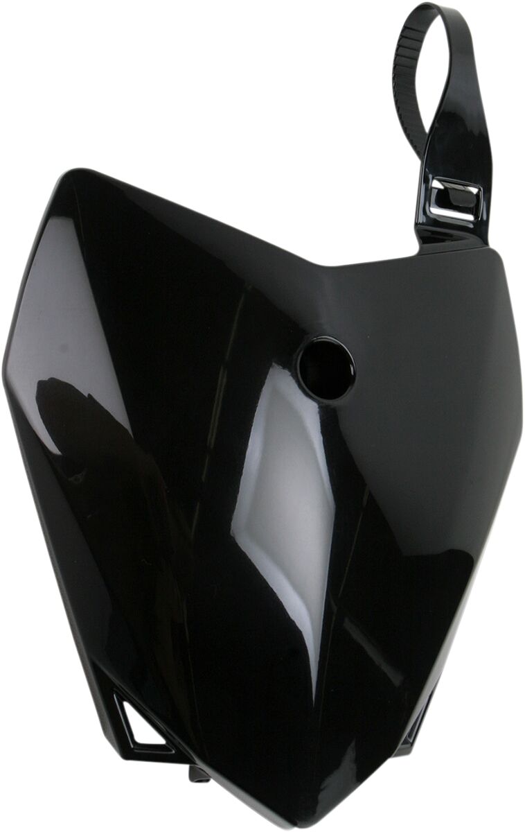 UFO FRONT NUMBER PLATE KAWASAKI KLX110 BLACK KA04718#001
