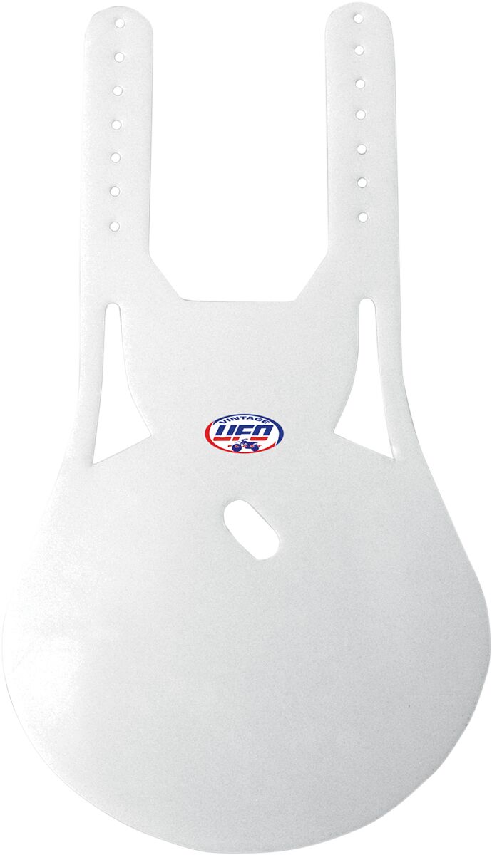 UFO VINTAGE UNI FRONT OVAL PLATE (76-83) WHITE ME08047W