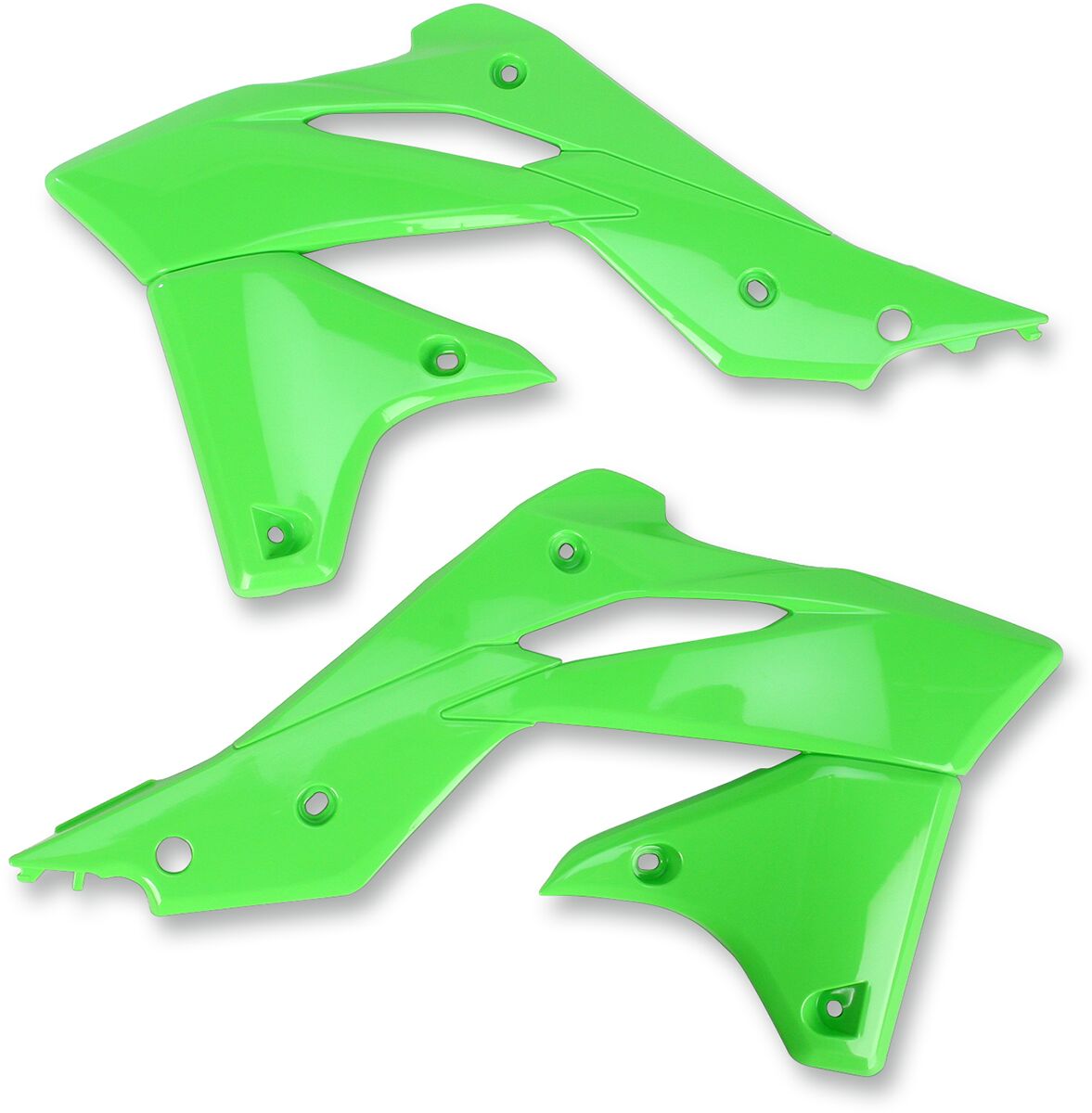 UFO RADIATOR COVERS KAWASAKI KXF250 KX-GREEN KA04725#026