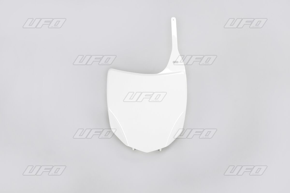 UFO FRONT NUMBER PLATE KAWASAKI KXF250 WHITE KA04707#047
