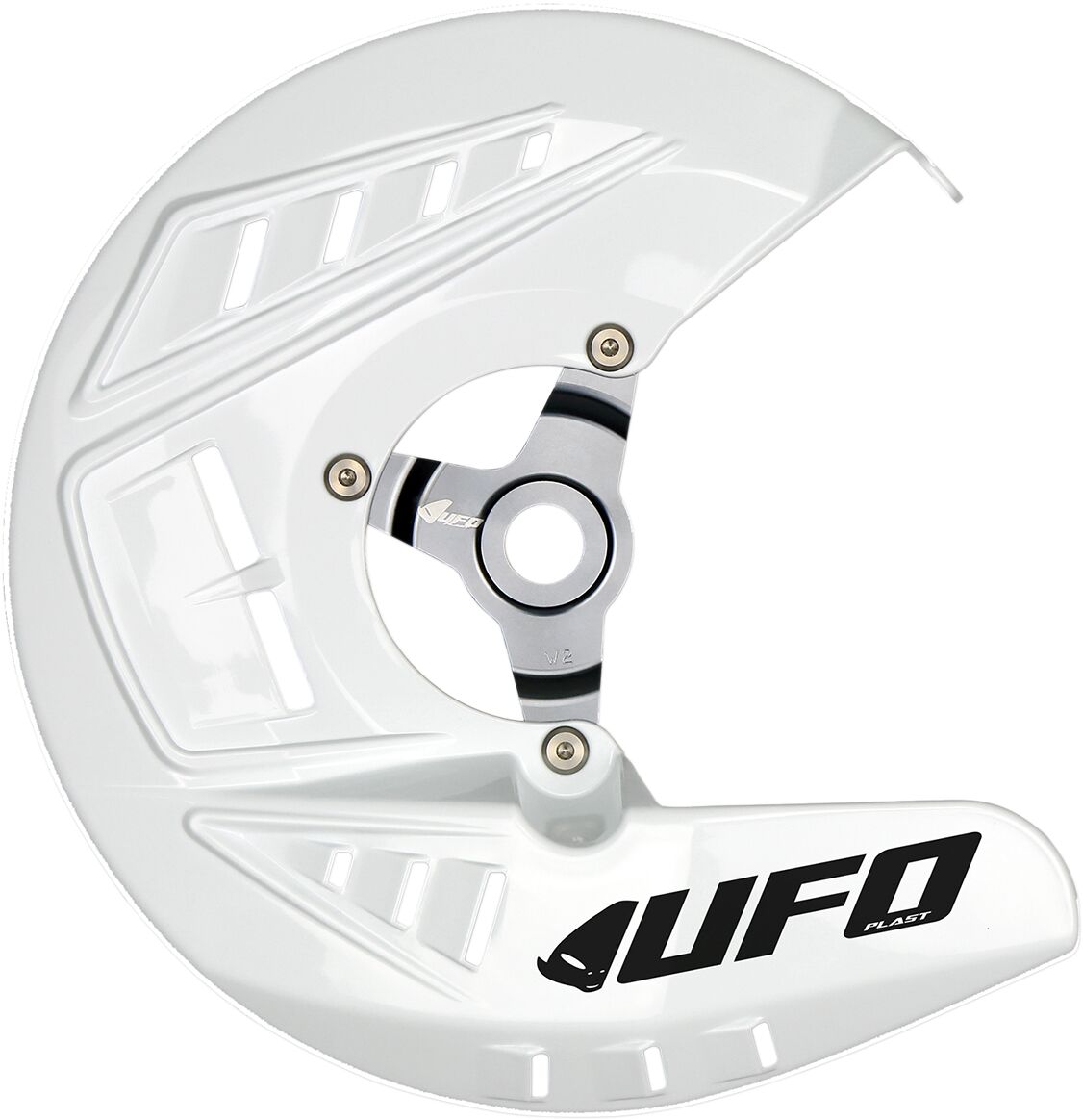 UFO FRONT DISC COVER KIT HONDA CRF250/450R WHITE DC01001@041