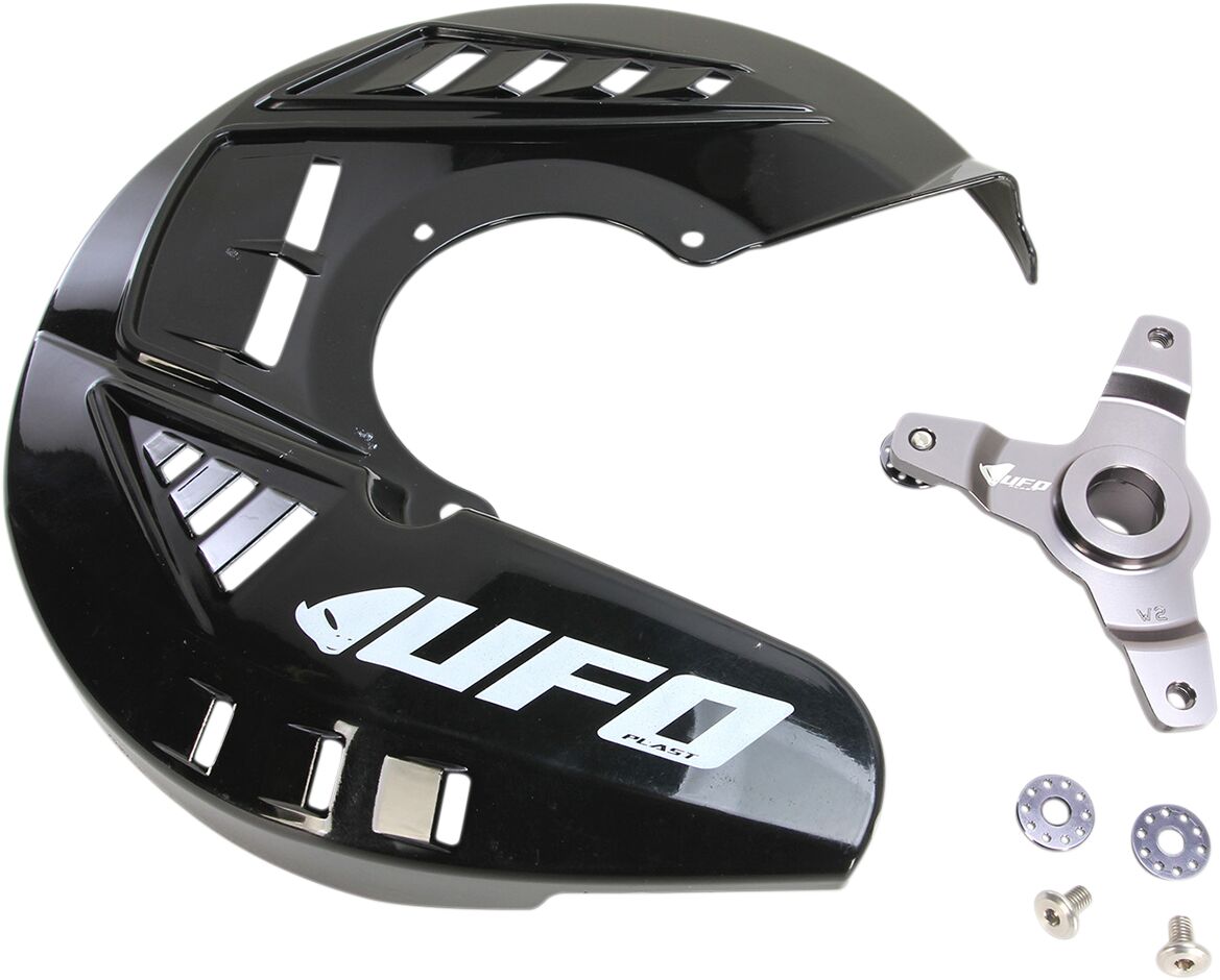 UFO FRONT DISC COVER KIT KAWASAKI KXF250/450 BLACK DC01002@001