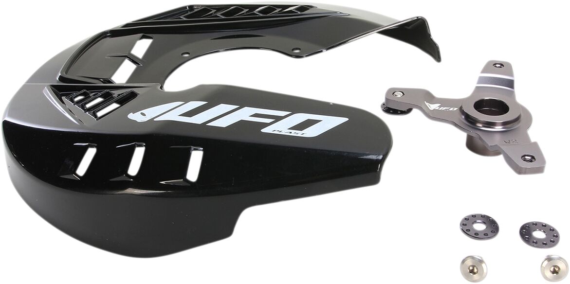 UFO FRONT DISC COVER KIT KAWASAKI KXF250/450 BLACK DC01002@001