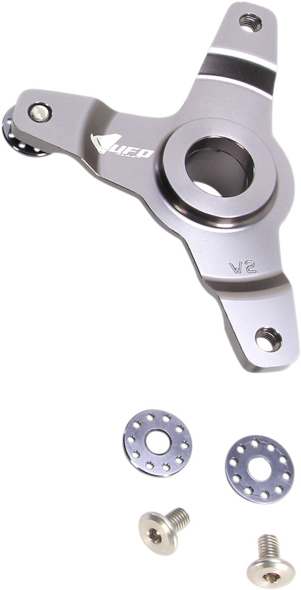 UFO FRONT DISC COVER KIT KAWASAKI KXF250/450 BLACK DC01002@001