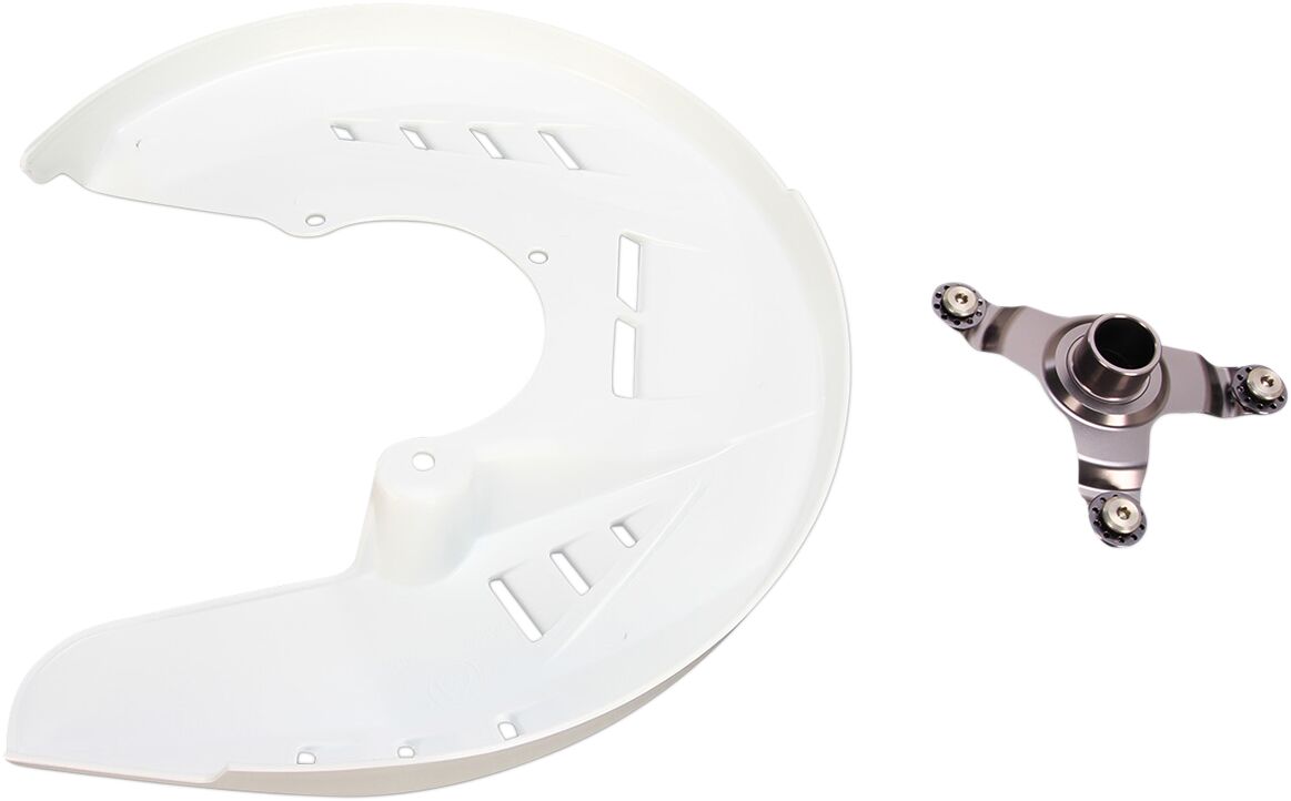 UFO FRONT DISC COVER KIT KAWASAKI KXF250/450 WHITE DC01002@041