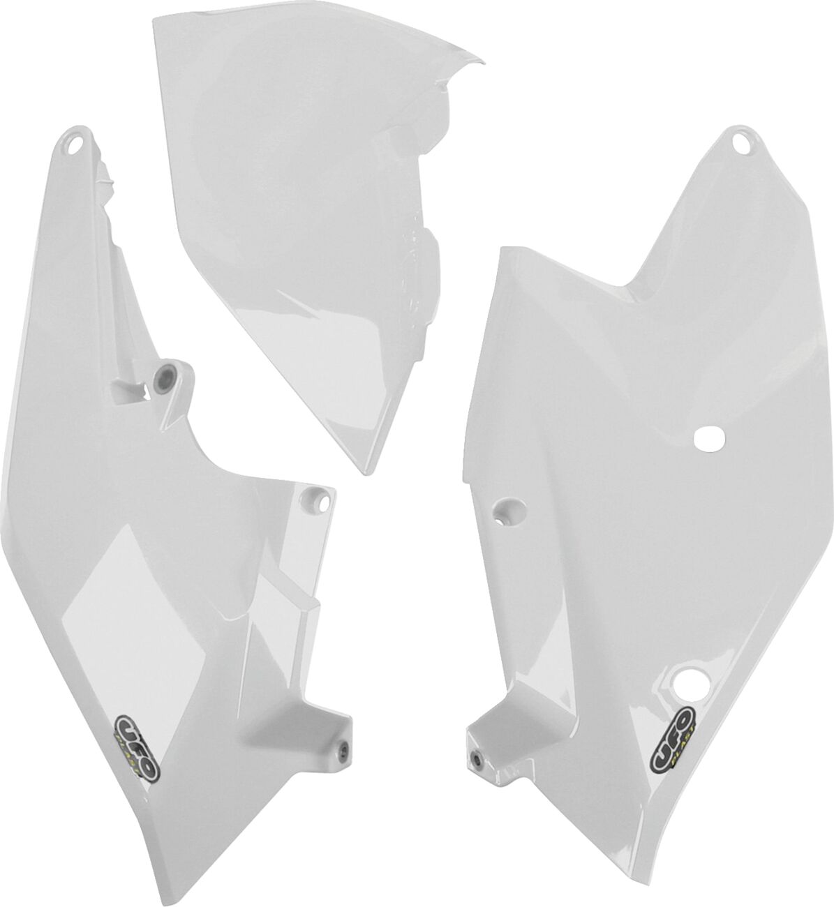 UFO SIDE PANELS W/AIRBOX COVER KTM SX/SX-F/EXC WHITE KT04062#047