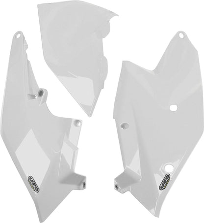UFO SIDE PANELS W/AIRBOX COVER KTM SX/SX-F/EXC WHITE KT04062#047