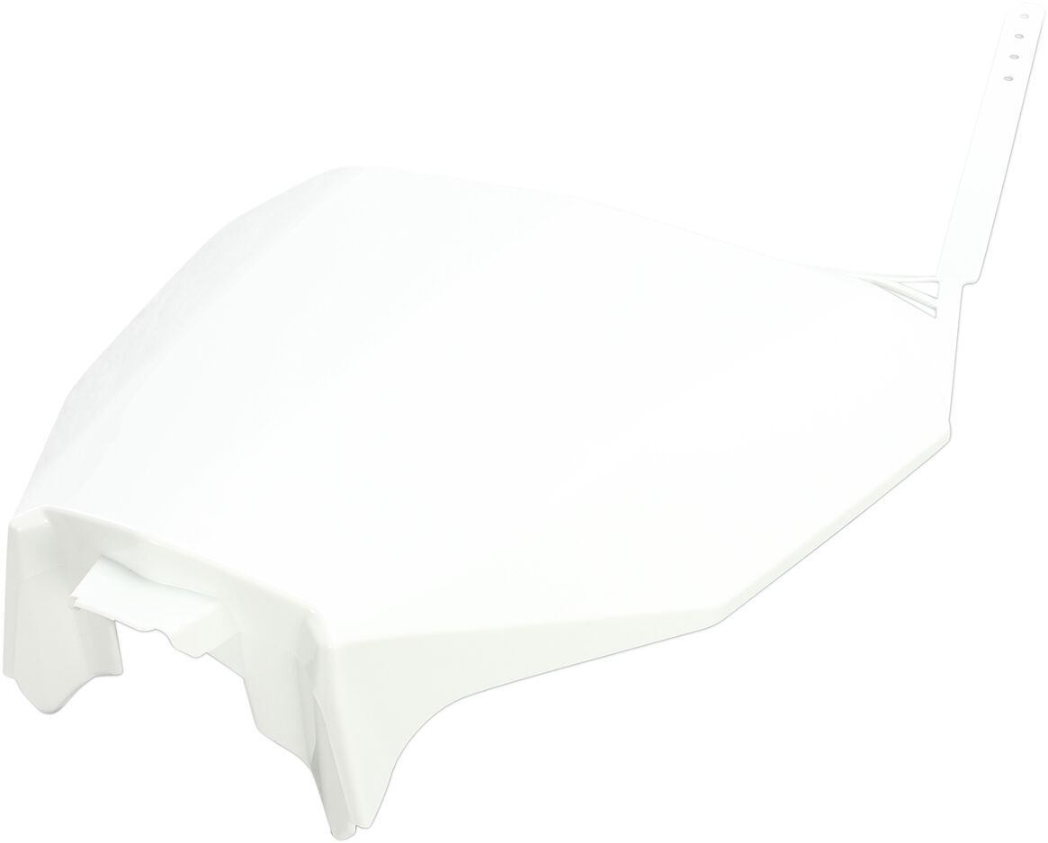 UFO FRONT NUMBER PLATE HONDA CRF450R/RX WHITE HO04686#041