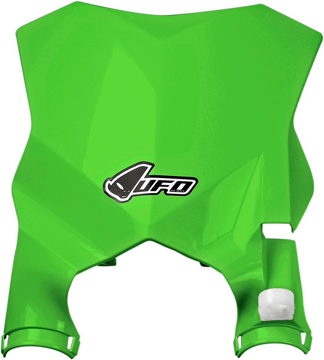 UFO STADIUM FRONT NUMBER PLATE KAWASAKI KXF250/450 KX-GREEN KA04746#026