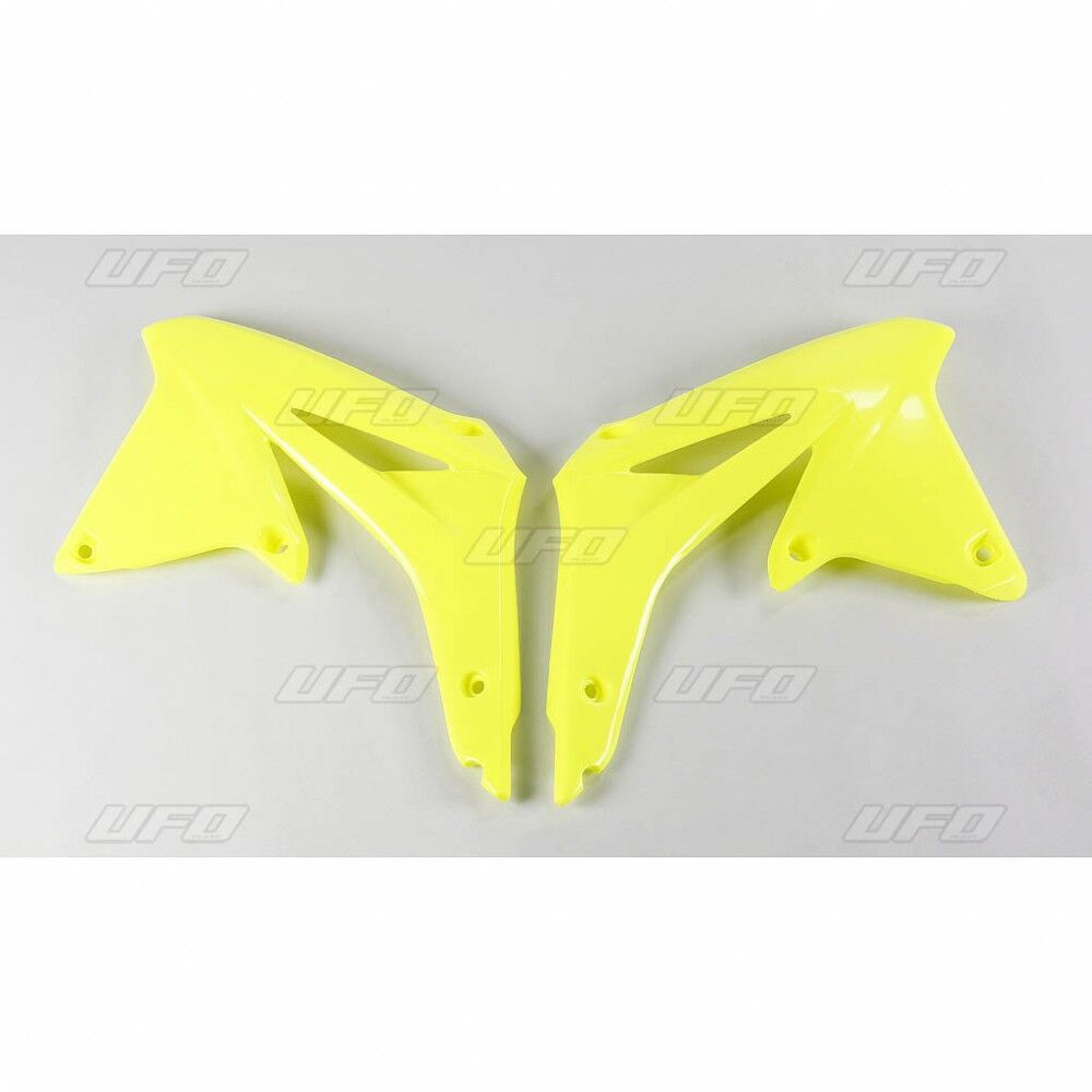 UFO RADIATOR COVERS SUZUKI RMZ450 FLUO YELLOW SU04927@DFLU
