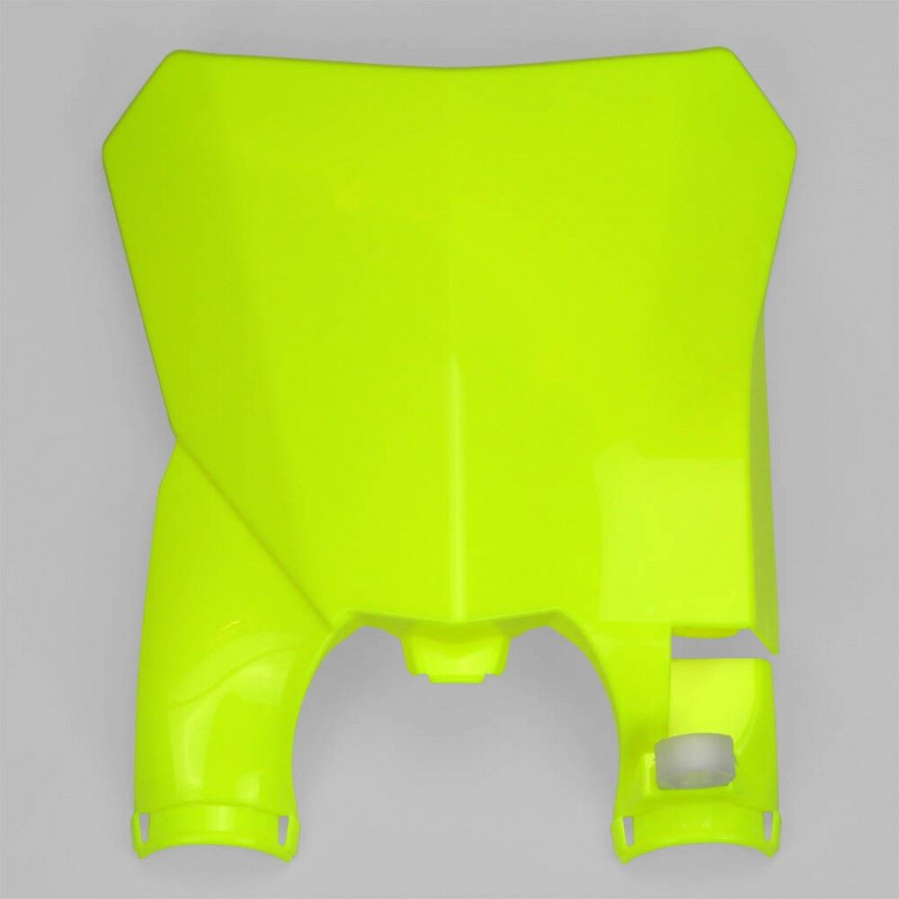 UFO STADIUM FRONT NUMBER PLATE HONDA CRF450R/RX FLUO YELLOW HO04679#DFLU
