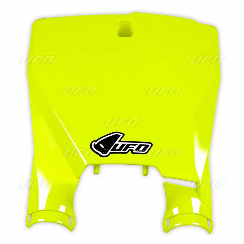 UFO STADIUM FRONT NUMBER PLATE HUSQVARNA FLUO YELLOW HU03373#DFLU