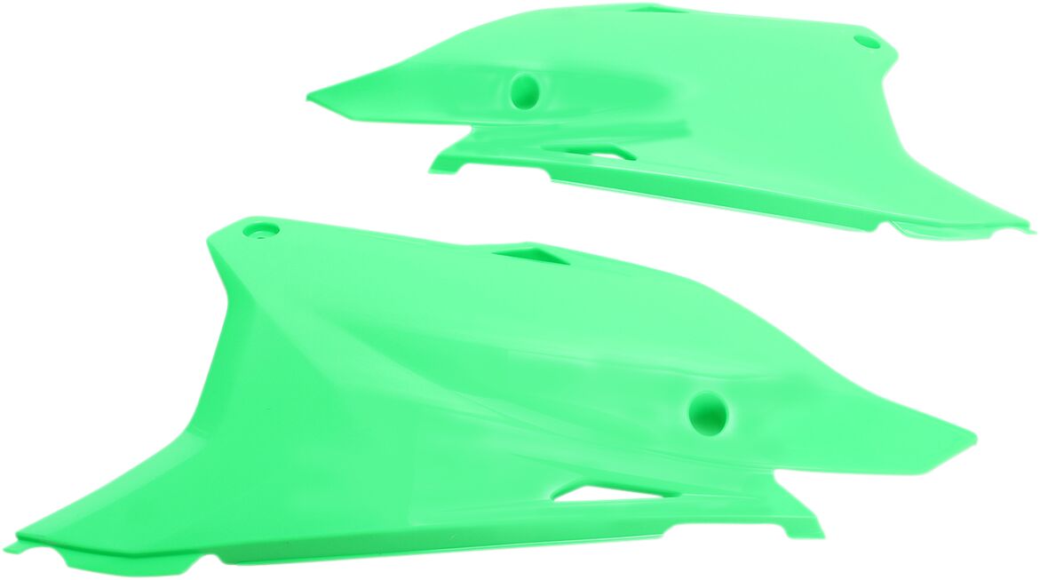 UFO SIDE PANELS KAWASAKI FLUO GREEN KA04729#AFLU