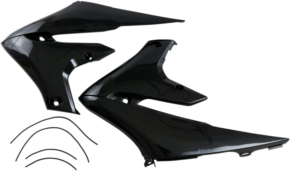 UFO RADIATOR COVERS YAMAHA BLACK YA04858#001