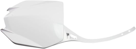 UFO FRONT NUMBER PLATE YAMAHA WHITE YA04860#046