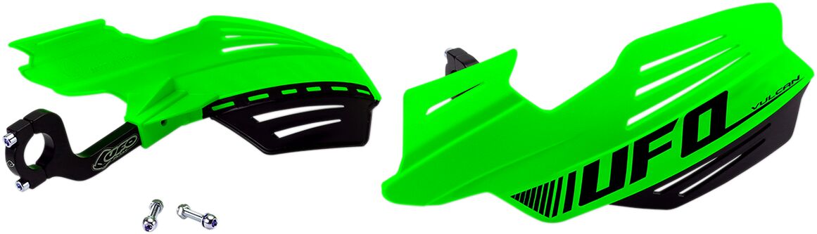 UFO UNIVERSAL VULCAN HANDGUARDS FLUO GREEN PM01650@AFLU