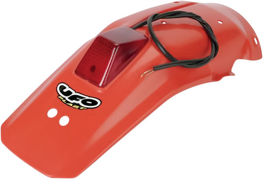 UFO ENDURO REAR FENDER W/ STOP-TAILLIGHT HONDA XR600R CR-ORANGE HO02650#121