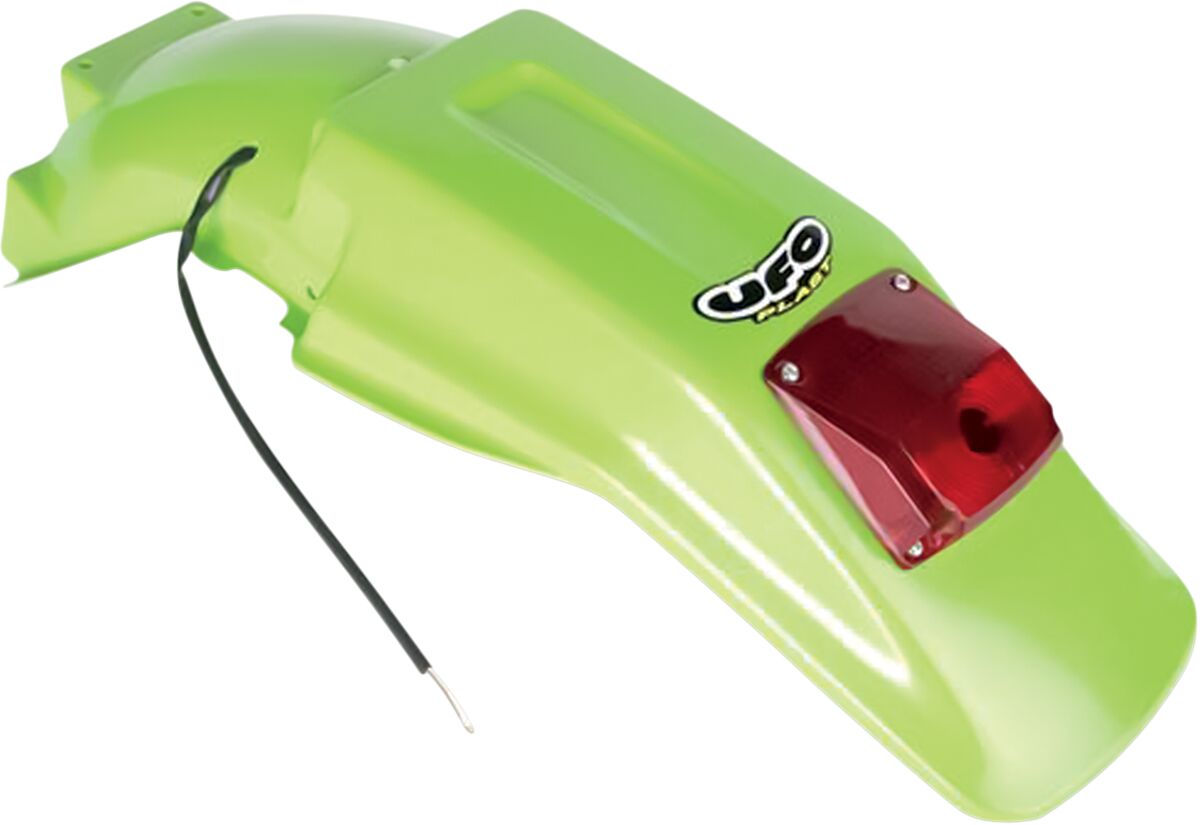 UFO ENDURO REAR FENDER W/ STOP-TAILLIGHT KAWASAKI KDX200 KX-GREEN KA02715#026