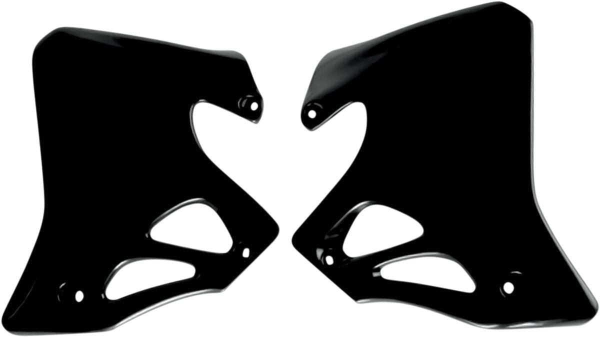 UFO RADIATOR COVERS HONDA CR125/250 BLACK HO02672#001