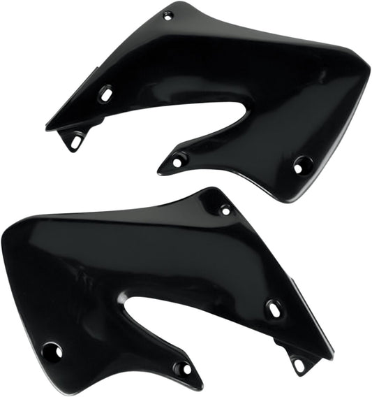 UFO RADIATOR COVERS HONDA CR125/250 BLACK HO03601#001