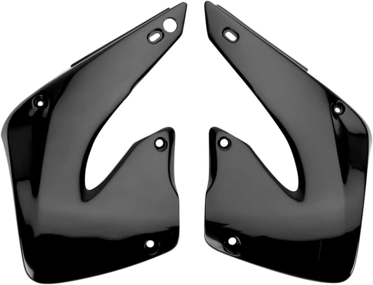 UFO RADIATOR COVERS HONDA CR125/250 BLACK HO03664#001