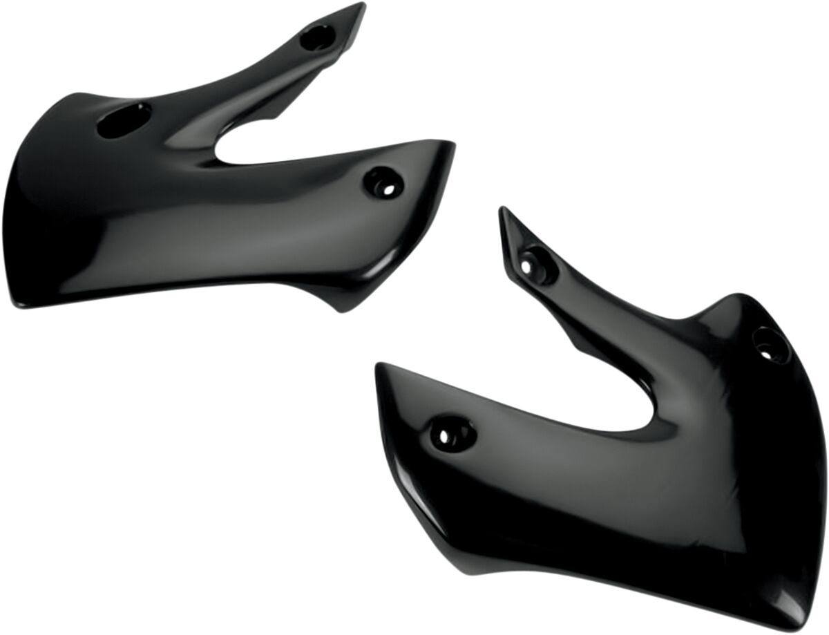 UFO RADIATOR COVERS KAWASAKI KX65/KLX110 BLACK KA03733#001