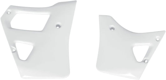 UFO RADIATOR COVERS YAMAHA YZ125/250/360 WHITE YA02815#046