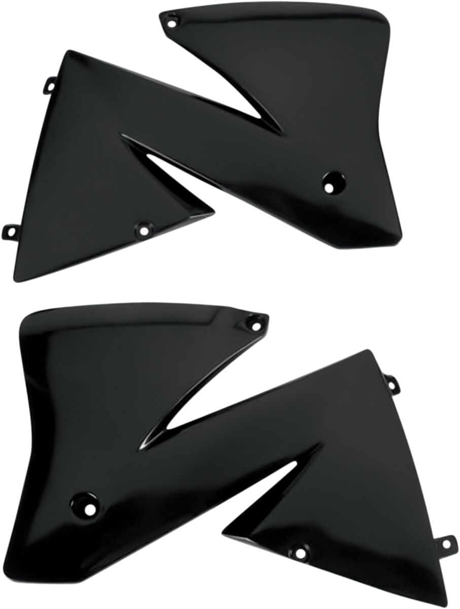 UFO RADIATOR COVERS KTM 2/4-STROKE (01-02) BLACK KT03066#001