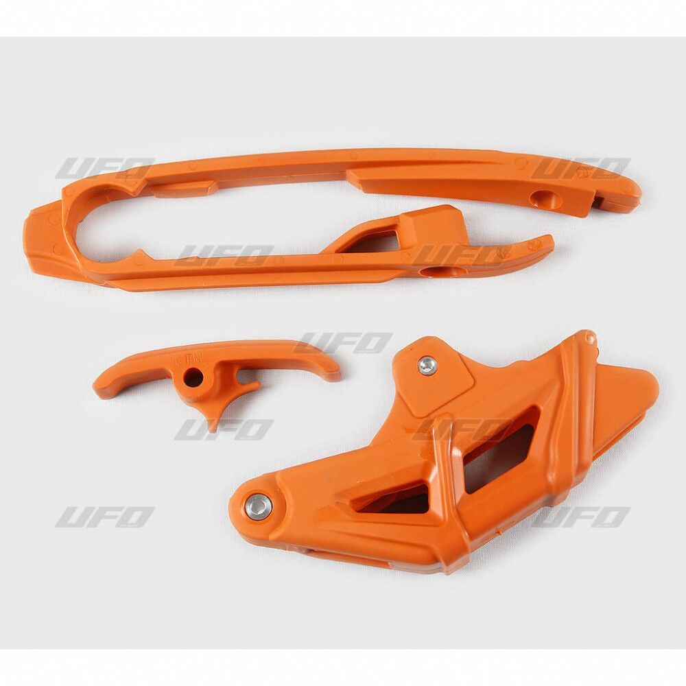 UFO CHAIN GUIDE & SLIDER KIT KTM SX/SX-F ORANGE KT04067@127