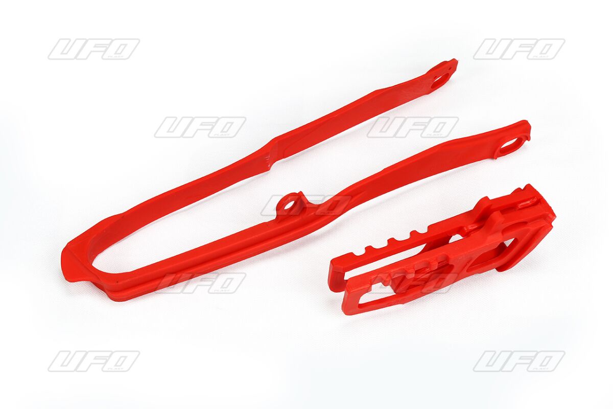 UFO CHAIN GUIDE & SLIDER KIT HONDA CRF RED HO04690@070
