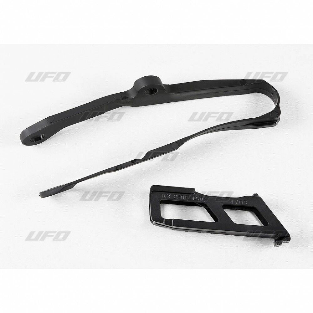 UFO CHAIN GUIDE & SLIDER KIT KAWASAKI KXF250 BLACK KA04744@001