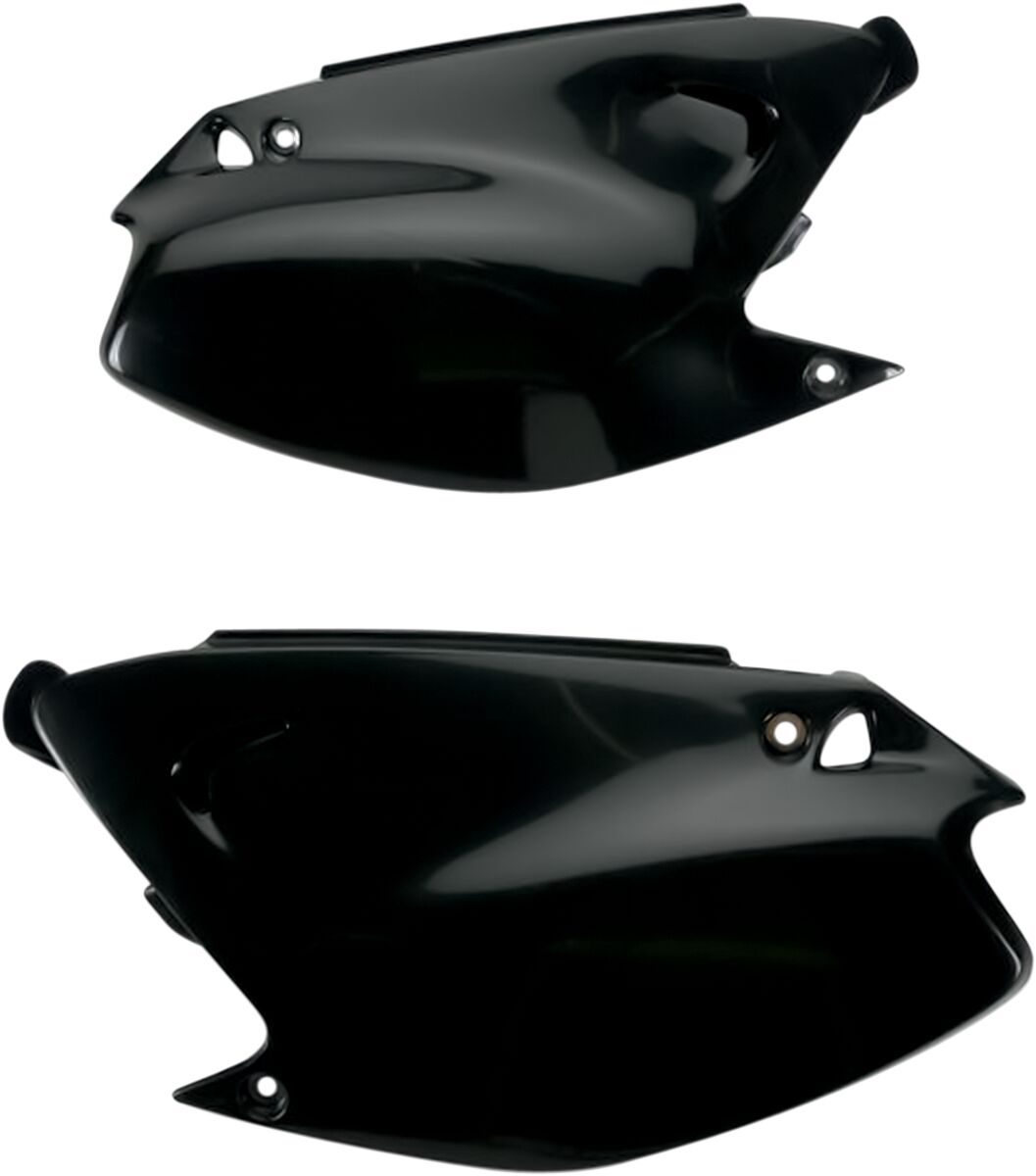 UFO SIDE PANELS KAWASAKI KX125/250 BLACK KA03739#001