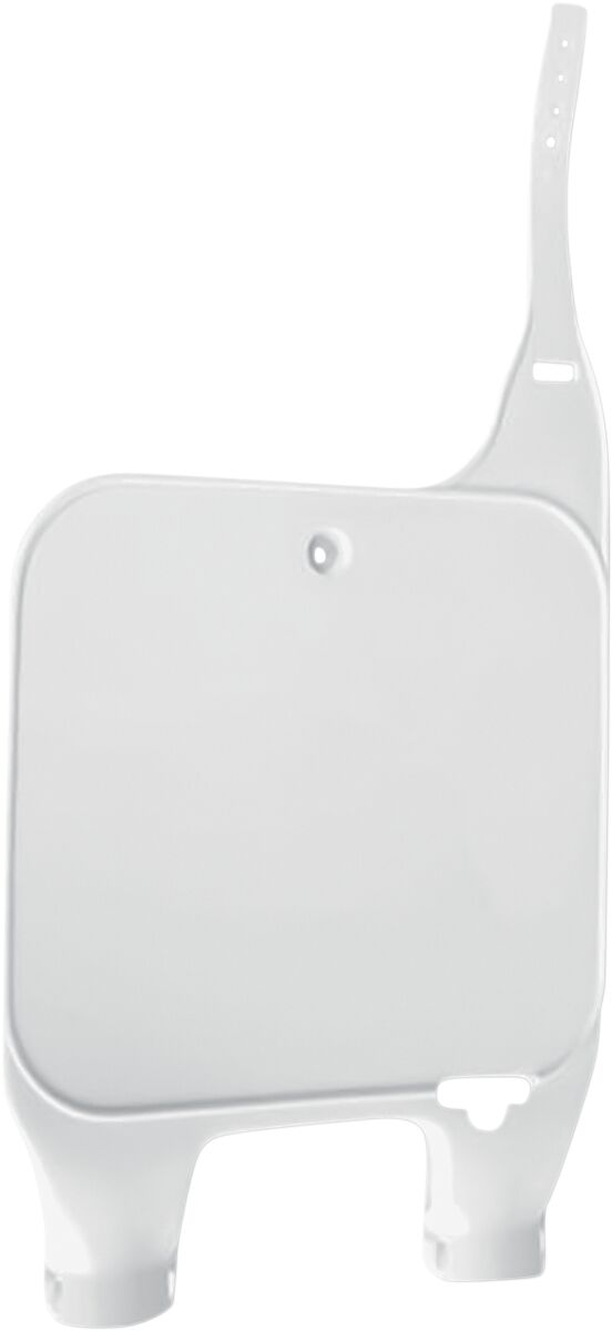 UFO FRONT NUMBER PLATE HONDA CR125/250/500 WHITE HO02683#041
