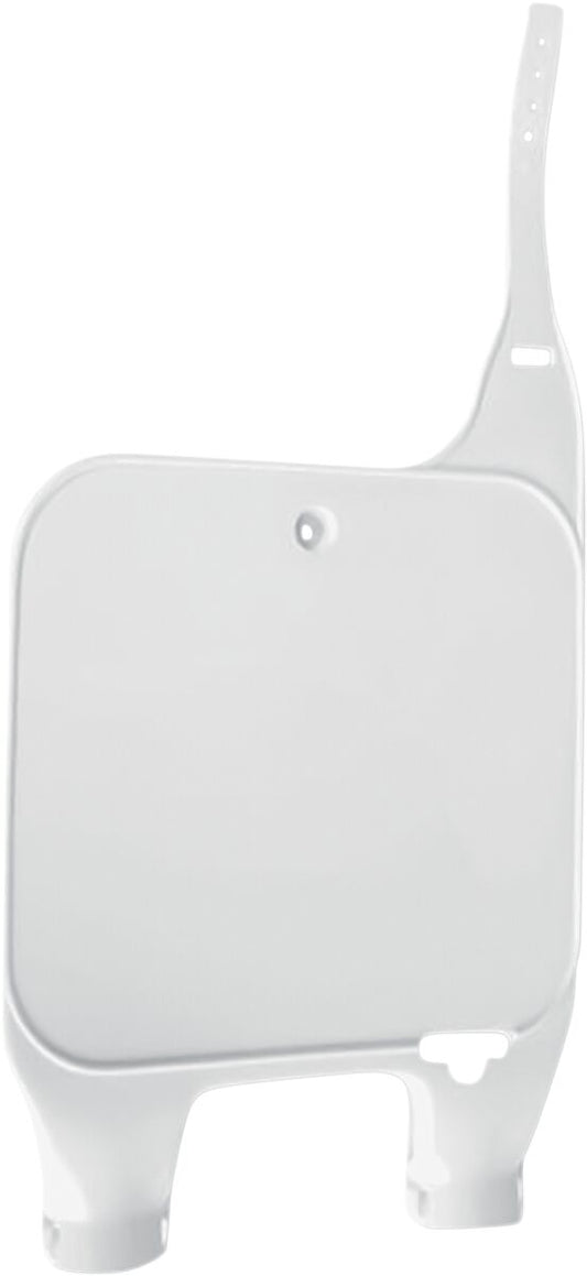 UFO FRONT NUMBER PLATE HONDA CR125/250/500 WHITE HO02683#041