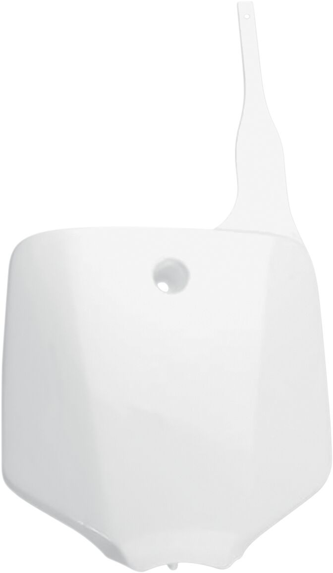 UFO FRONT NUMBER PLATE KAWASAKI KX65/KLX110 WHITE KA03732#047