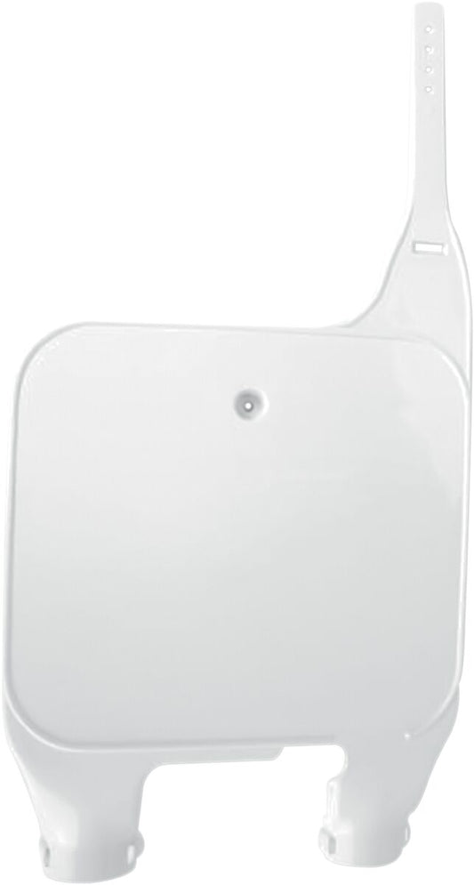 UFO INVERTED FORK NUMBER PLATE SUZUKI RM125/250 WHITE SU02921@041