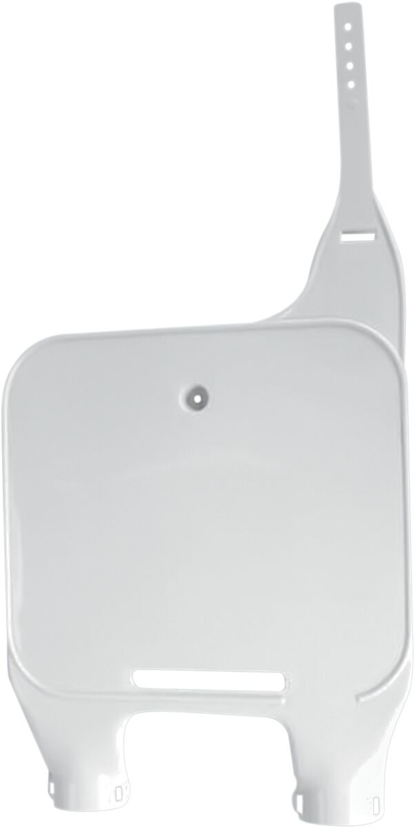 UFO FRONT NUMBER PLATE (USD) KTM (90-92) WHITE HO02617#047