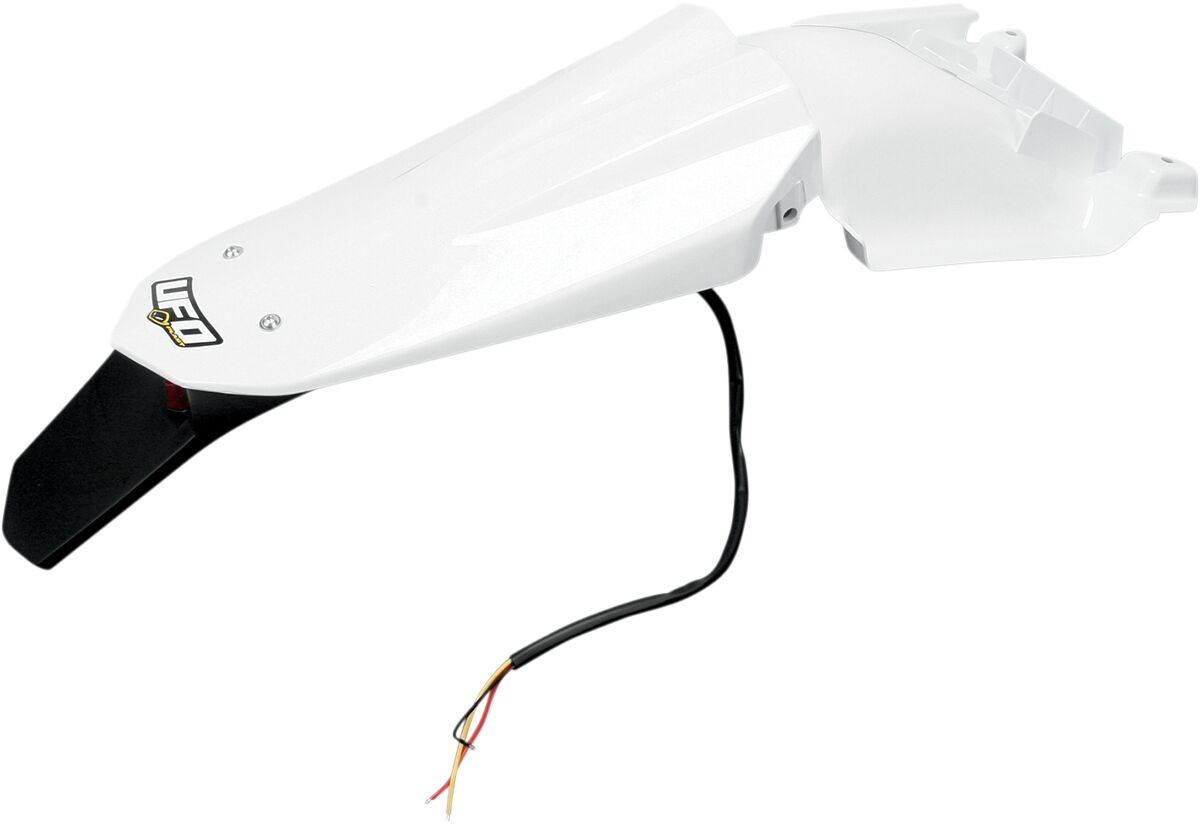 UFO ENDURO REAR FENDER W/ LED-LIGHT HUSQVARNA TE/TC WHITE HU03333#041