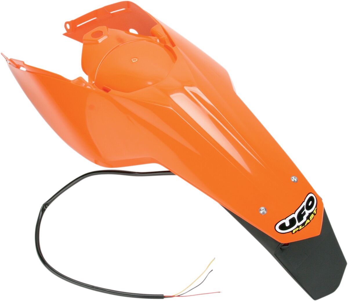 UFO ENDURO REAR FENDER W/SIDE PANELS & LED-LIGHT KTM SX/SX-F/EXC ORANGE KT03097#127