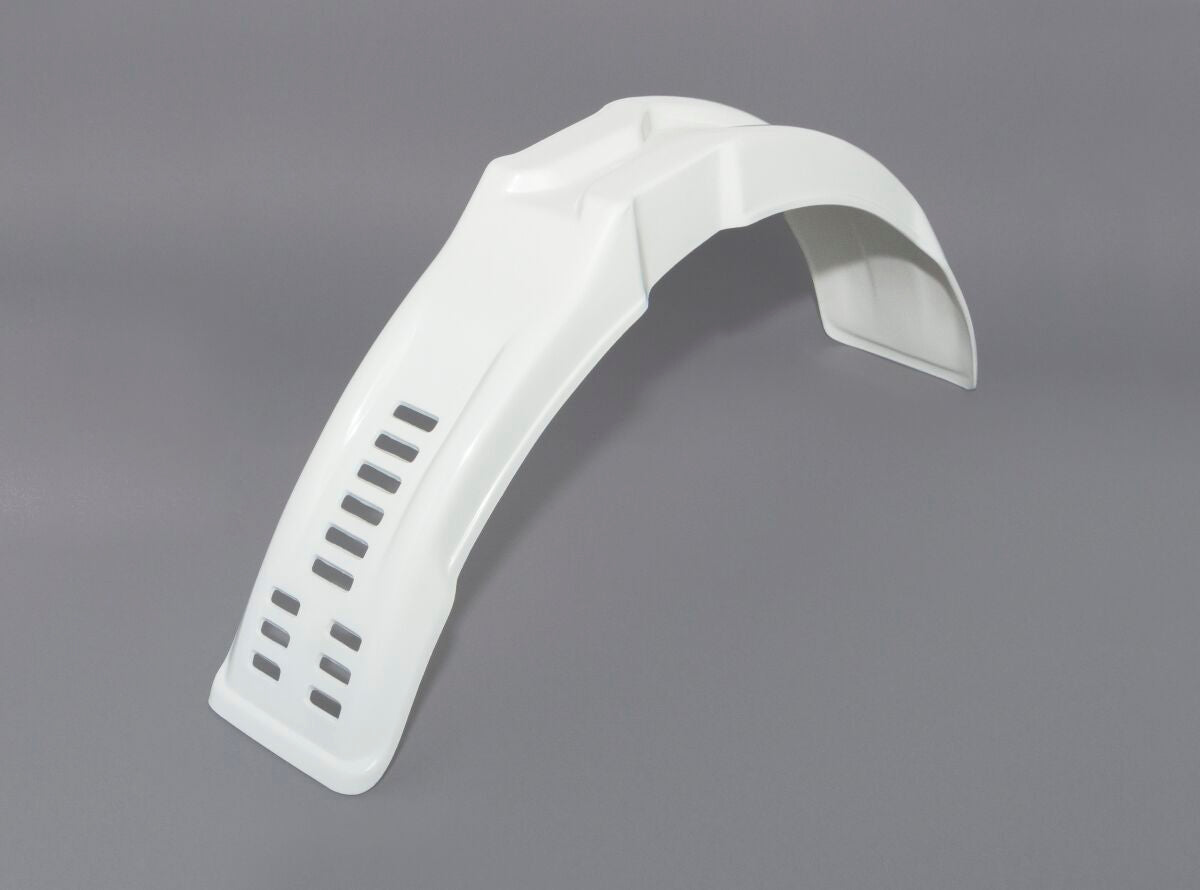 UFO VINTAGE UNI FRONT FENDER HUSQ/ACCOSSATO/AIM 80-125cc (80-85) WHITE ME08011#W