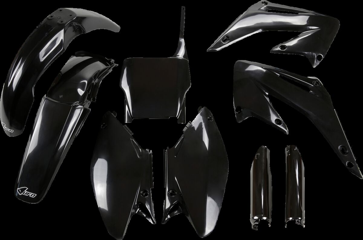 UFO COMPLETE BODY KIT HONDA CR125/250 BLACK HOKIT103F@001