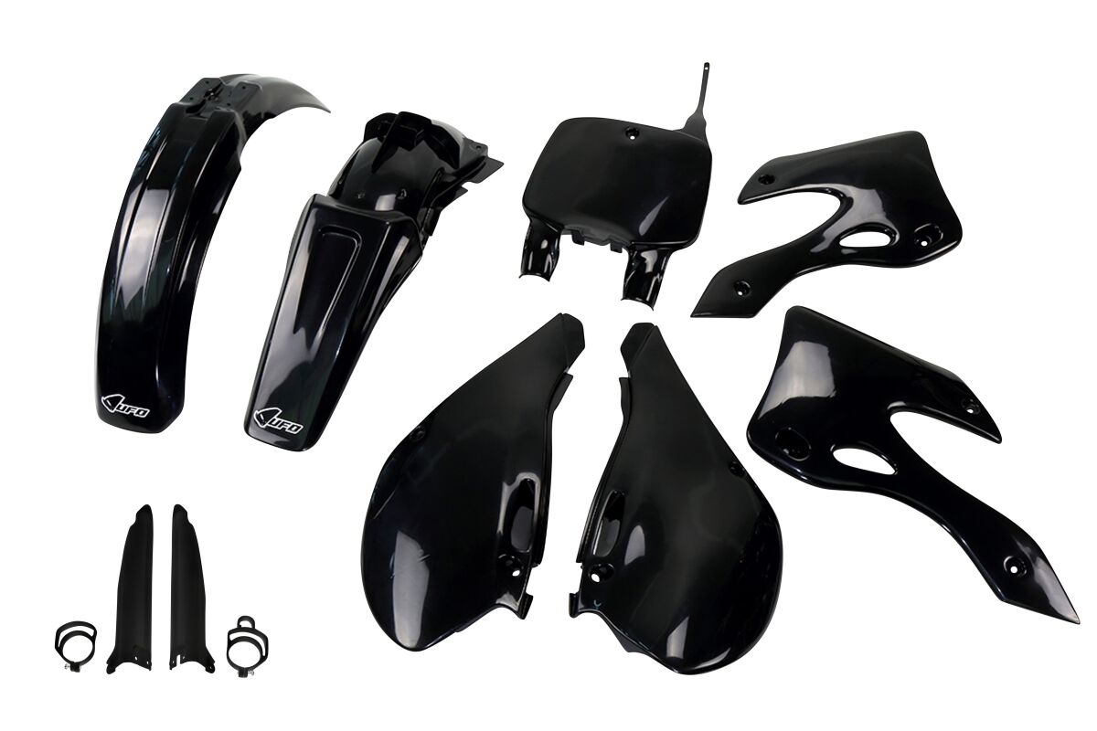 UFO COMPLETE BODY KIT KAWASAKI KX125/250 BLACK KAKIT200F@001