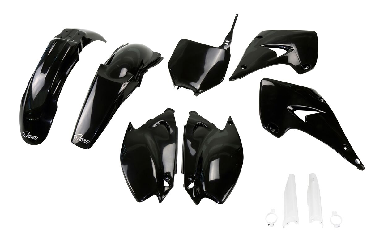 UFO COMPLETE BODY KIT KAWASAKI KX125/250 BLACK KAKIT201F@001