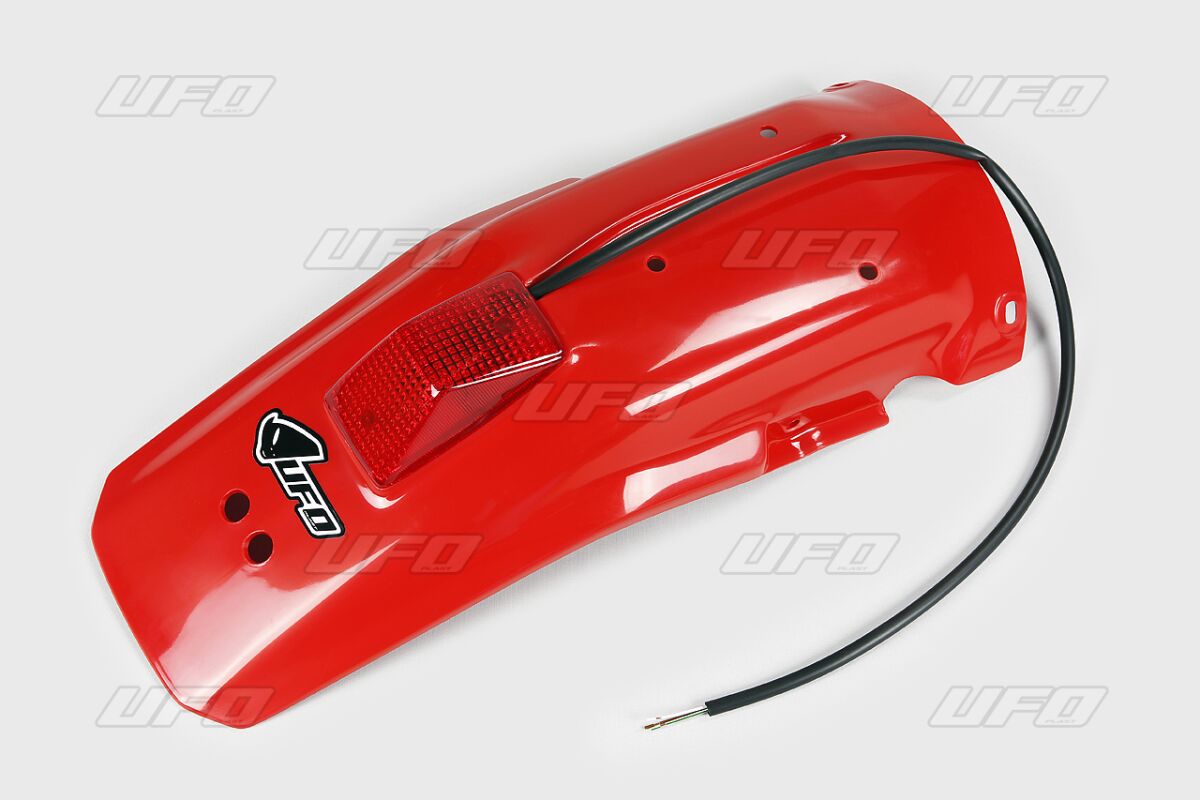UFO ENDURO REAR FENDER W/ STOP-TAILLIGHT HONDA XR600R XR-RED HO02650#069