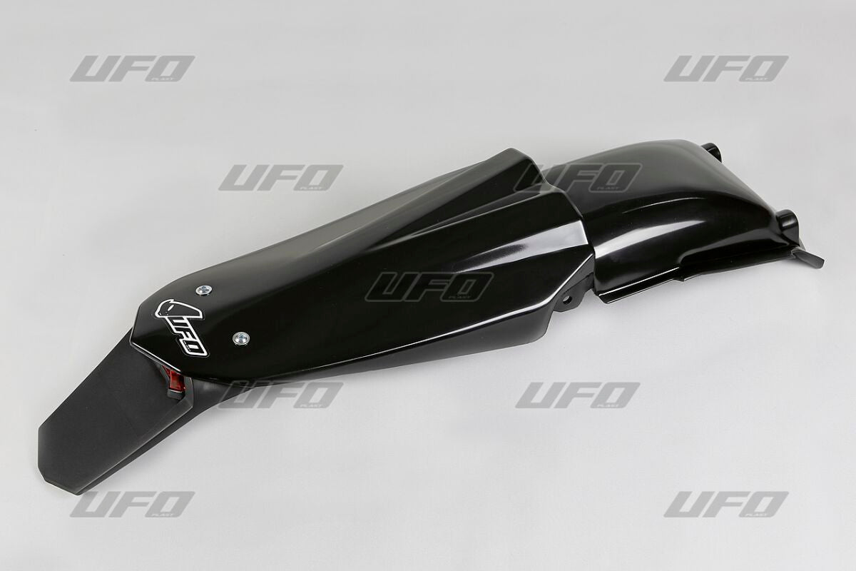 UFO ENDURO REAR FENDER W/ LED-LIGHT HUSQVARNA CR/WR BLACK HU03314#001